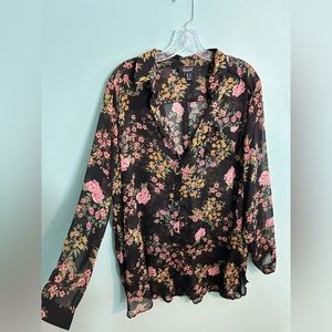 Women’s Button Down Shirt - Flowers